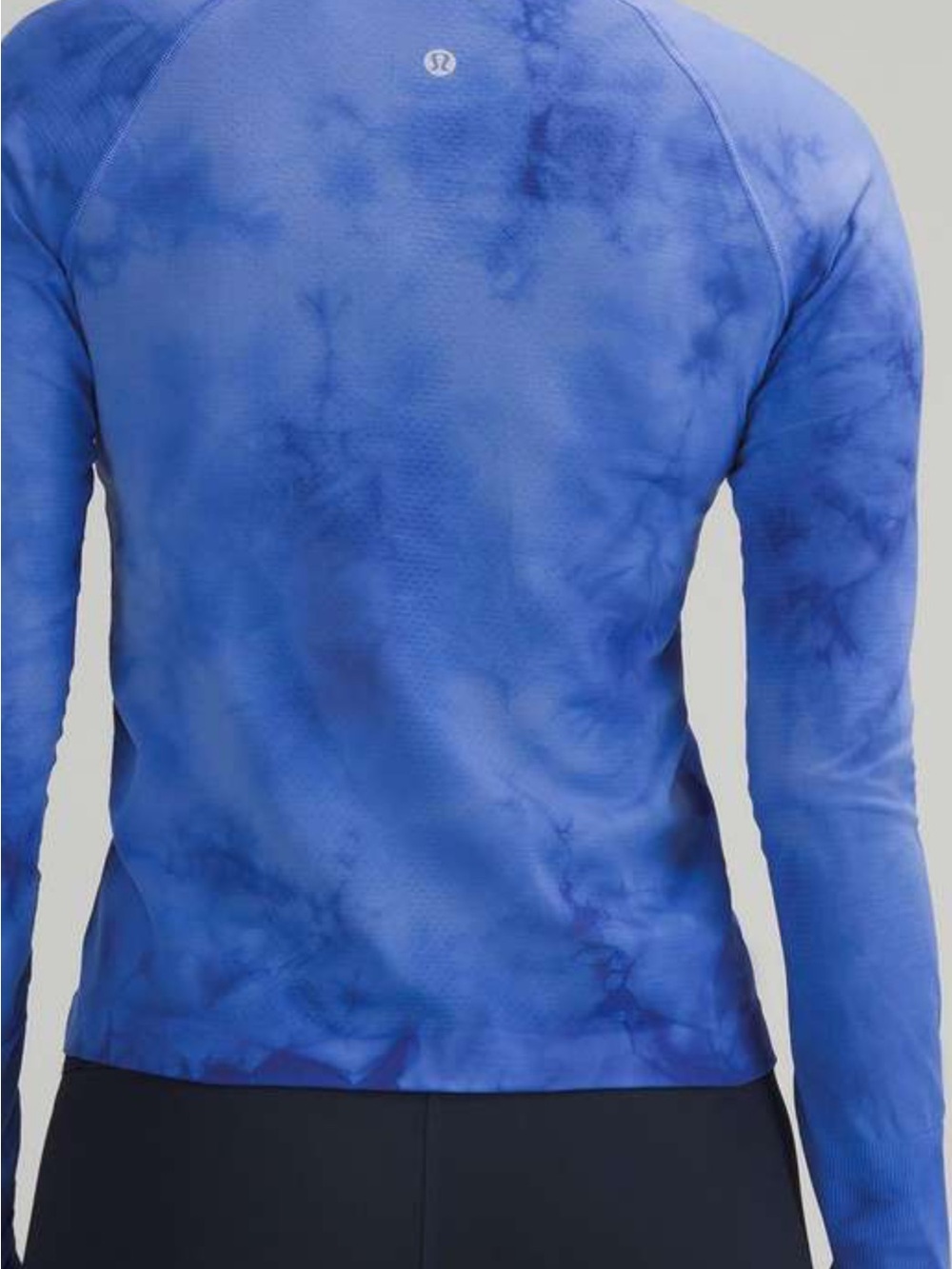 EUC Lululemon Swiftly Tech LS 2.0 Race Marble Dye Psychic Blue  Size 10